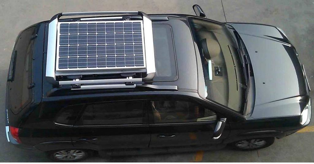 установка солнечной батареи на автомобиль